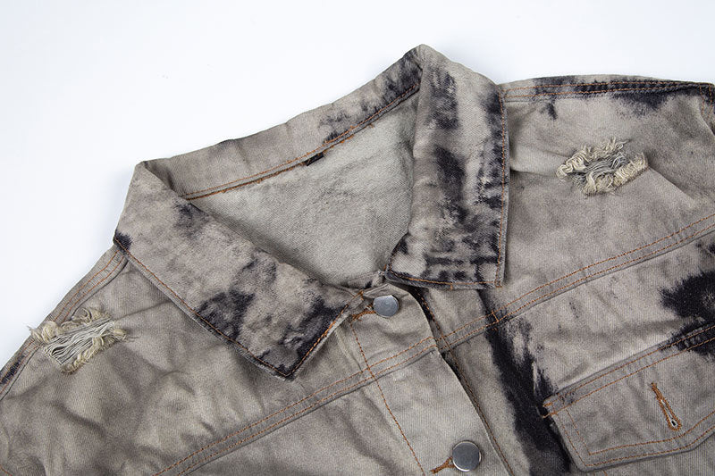 Veste en Jean Délavée